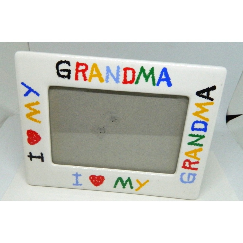Vintage "I Love My Grandma" Plastic Picture Frame Fits 3.5x5 Photo